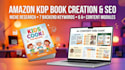 create amazon KDP books, SEO listings, and high converting a plus content