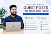 do business guest posts and high authority link building