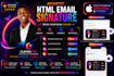 design an animated html email signature