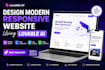 design a modern responsive website using lovable ai