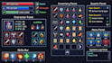 design pixel art UI, hud, icons and game interface