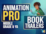 create an animated childrens book trailer with voiceover and music