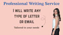 write professional letters, emails and formal correspondence