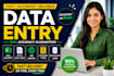 do data entry fast