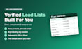 build a verified b2b lead list