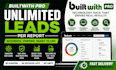 do lead generation, ecommerce and business leads from builtwith pro