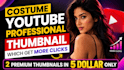design premium youtube thumbnail