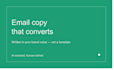 write compelling sales copy, website content, and email copy