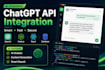 integrate ai chatgpt API into your web application