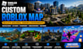 create a custom roblox map with realistic buildings terrain and environments