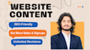 provide SEO friendly website copywriting and web content
