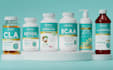 design premium supplement label and packaging with 3d bottle renders