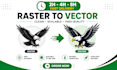 vectorize logo, vector tracing, redraw, and convert image to vector