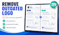 remove an outdated logo from your instruction guide PDF