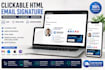 do company clickable html email signature with logo, editable animated