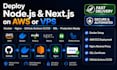 deploy nodejs nextjs app with docker nginx and ci cd on AWS vps