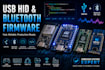 develop usb hid bluetooth firmware for stm32 esp32 rp2040 nrf52