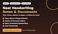 handwrite your notes, quotes, or personal documents neatly