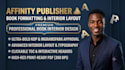 do kdp interior book formatting and layout design in affinity publisher