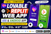 convert your lovable or replit web app to ios and android