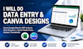 do data entry and canva design