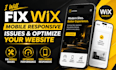 fix wix mobile view, responsive issues and optimize wix website