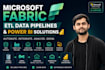 be your microsoft fabric data engineer for etl and power bi