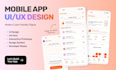design a mobile app UI UX, design in figma
