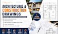 do architectural and construction drawings, mep plans, and permit drawings