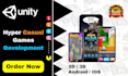 make an addictive hyper casual mobile game in unity