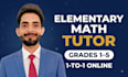 tutor elementary math for grades 1 to 5