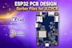 review esp32 pcb design, fix kicad schematic, pcb layout and gerber for jlcpcb