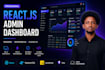 build a custom react and laravel admin dashboard