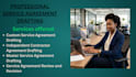 draft a professional service agreement