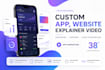 create mobile app explainer video, app promo, UI animation, fintech product demo