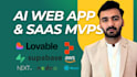 build saas mvp using lovable ai, replit and base44
