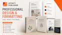 do affinity publisher, brochure catalog, design paperback, magazine, amazon KDP
