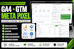 set up ga4, GTM and meta pixel