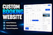 build a custom booking, rental, or reservation website