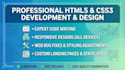 design a website using HTML and CSS