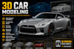 3d car modeling 3d car rending 3d car design low poly car rc car model