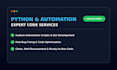 write custom python scripts for automation, web scraping, and data entry