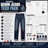create factory ready denim jeans tech pack for manufacturing