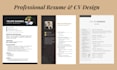 a professional resume, cv, and cover letter in canva