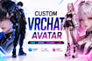 create custom vrchat avatar, vrm, vroid, vtuber and vrc avatar