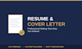 write a professional resume and cover letter