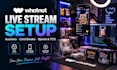 setup whatnot vertical stream for auctions or sport or pokemon