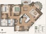 design a simple furnished floor plan and space layout