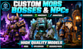 create custom minecraft blockbench models, mobs, items, and entities