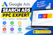 setup and optimize google search ads PPC campaigns